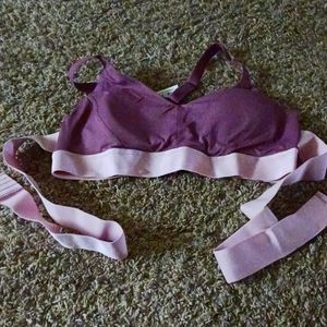 Adore me 36C  purple sports bra with wrap